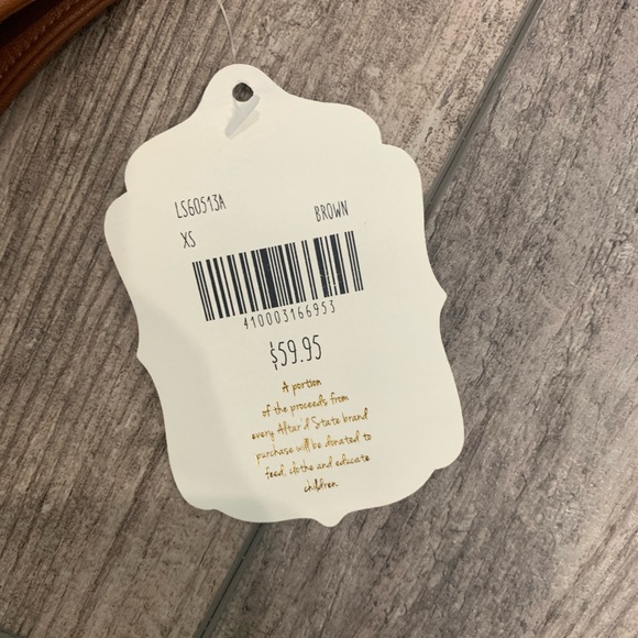 Altar’d State faux leather brown skirt - Picture 3 of 4